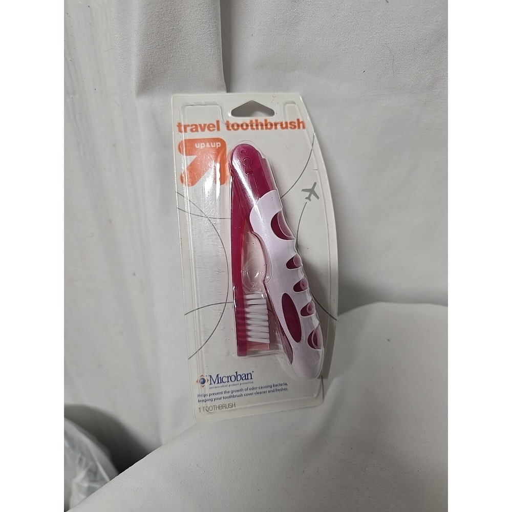 Manual Soft Bristles Toothbrush - Trial Size - Pink. New